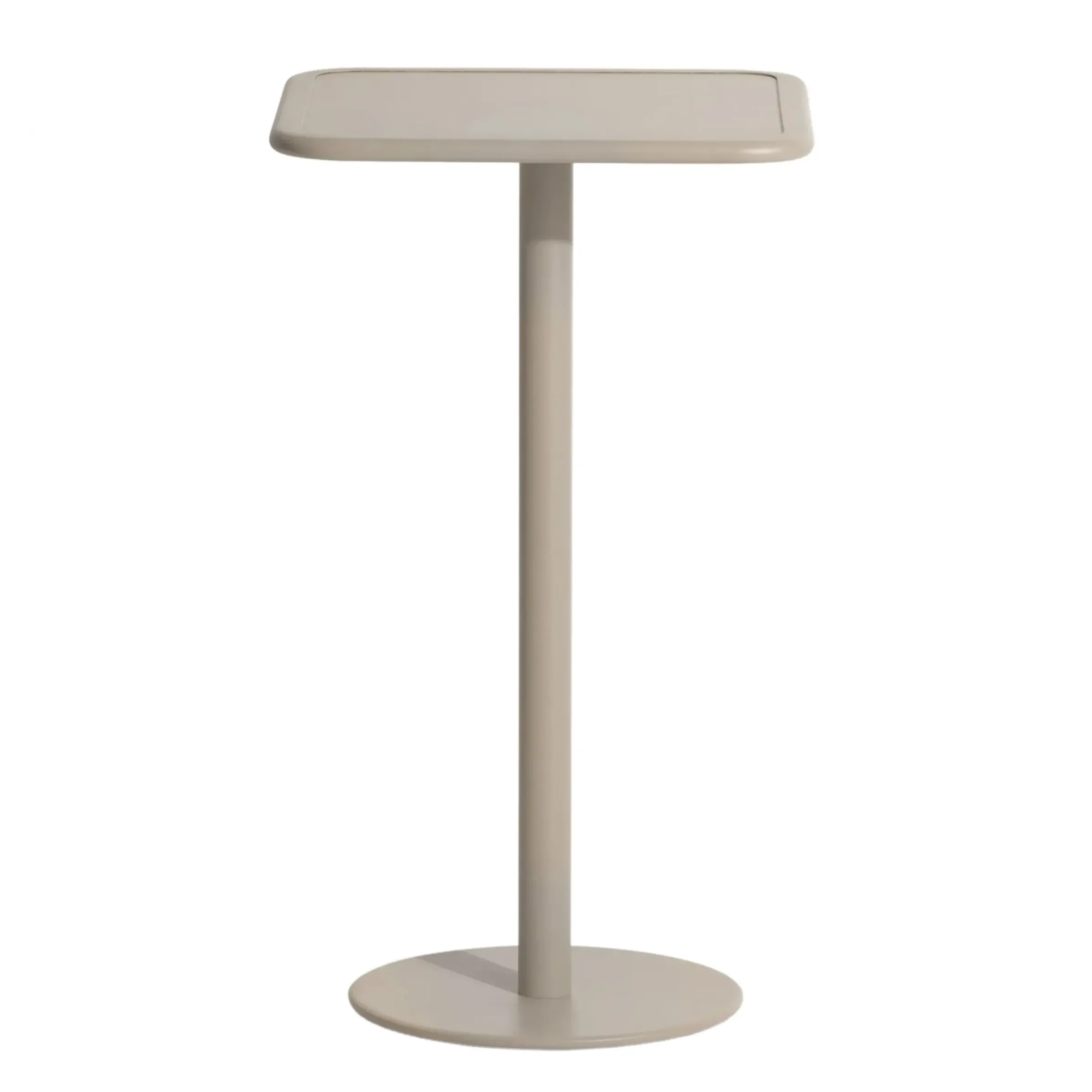 Mange-Debout Week-End Metal Beige / 60 X 60 Cm X H 105 Cm - Aluminium - Petite Friture
