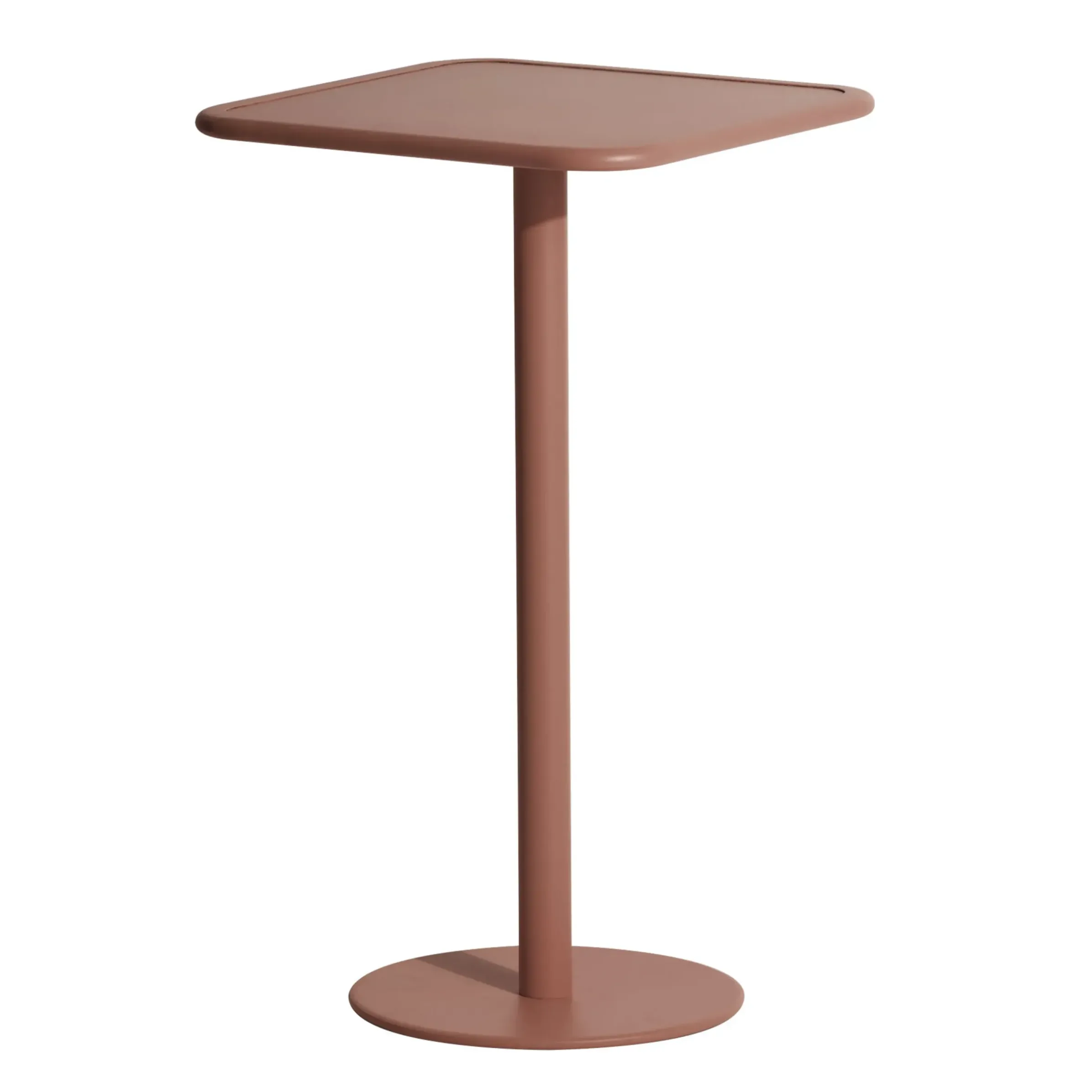 Mange-Debout Week-End Metal Marron / 60 X 60 Cm X H 105 Cm - Aluminium - Petite Friture