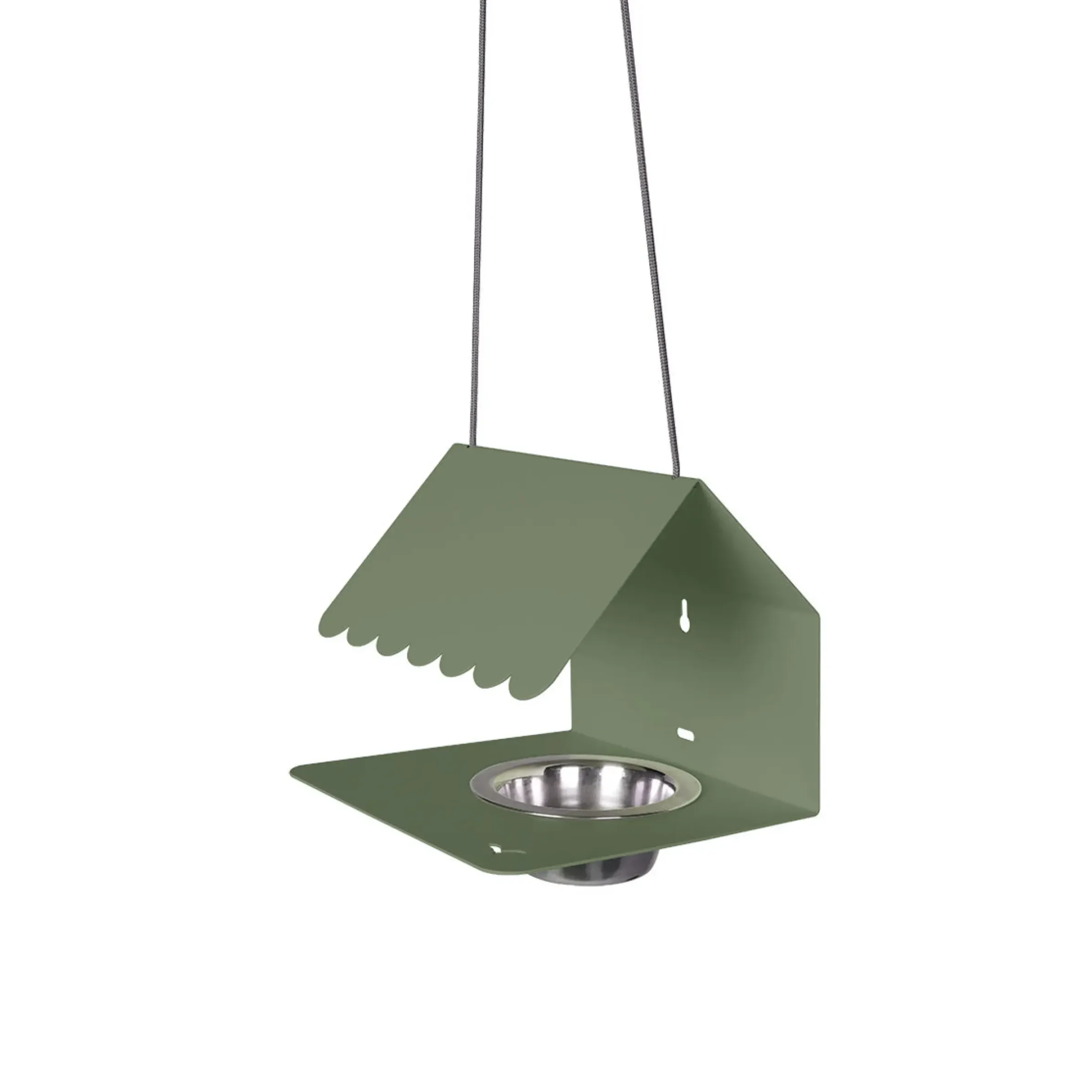Mangeoire A Oiseaux Picoti Metal Vert / Metal - A Suspendre Ou Visser - Fermob