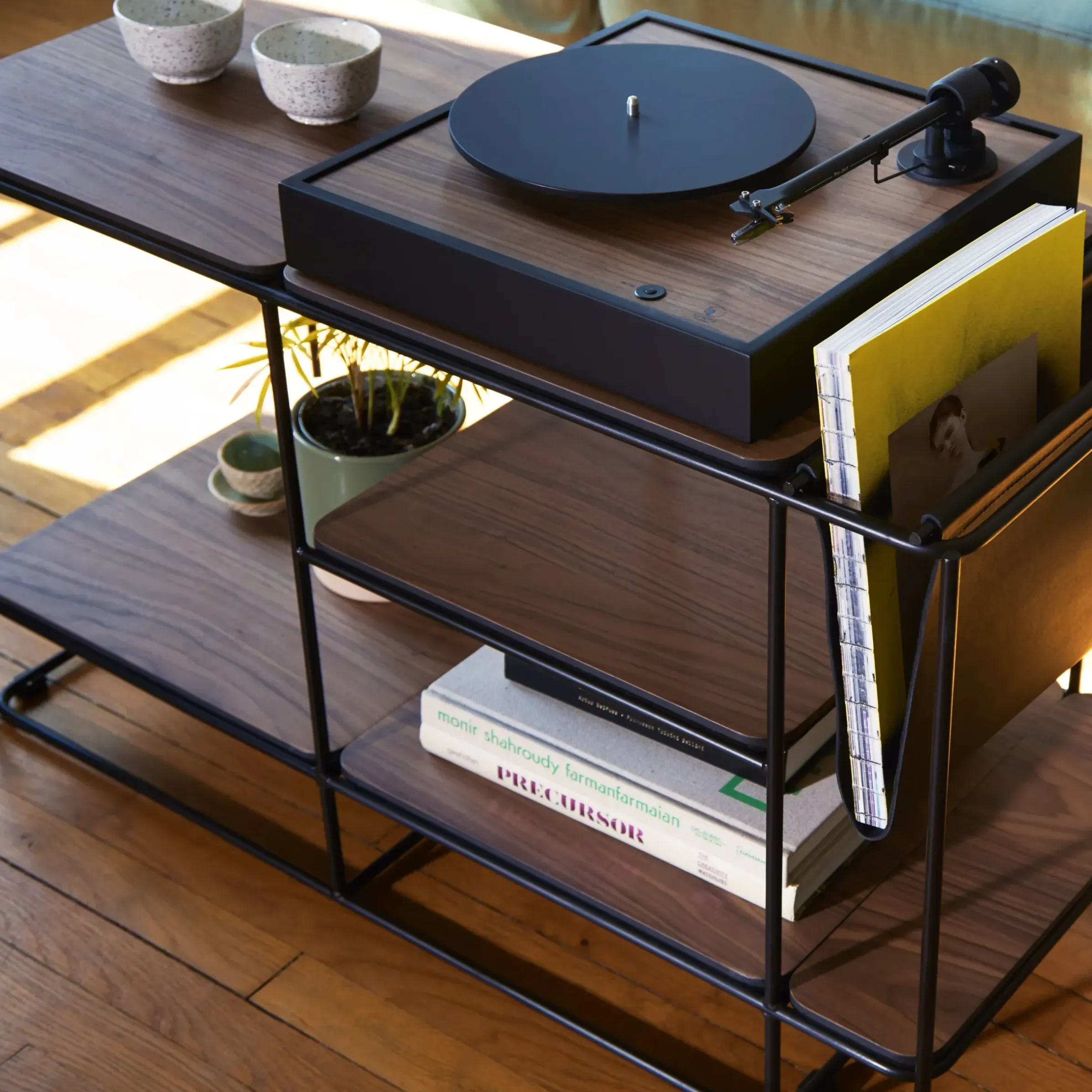 Meuble Acoustique Lines Bois Naturel / Pour Materiel Audio - 50 X 88 X P 39 Cm (Horizontal Ou Vertical) - La Boite Concept