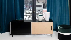Meuble Tv Essence Bois Noir / L 140 X H 42 Cm - Rotin - Maison Sarah Lavoine