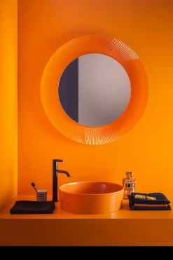 Miroir Lumineux All Saints Plastique Transparent Led / O 78 Cm - Kartell