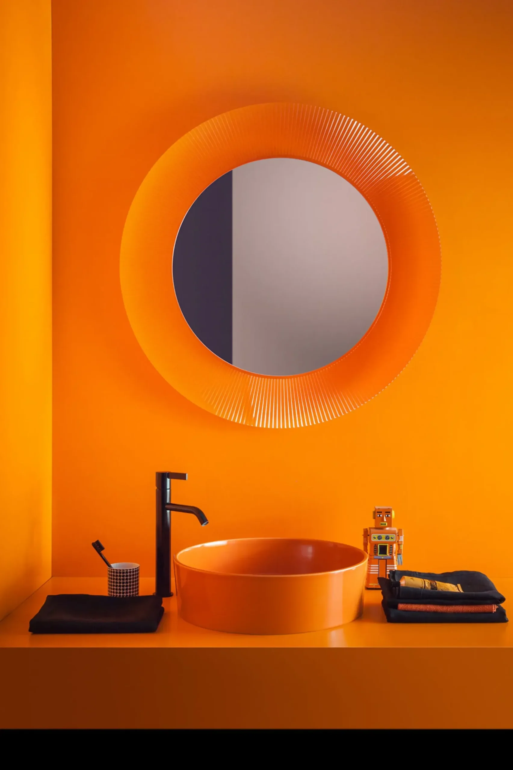 Miroir Lumineux All Saints Plastique Transparent Led / O 78 Cm - Kartell