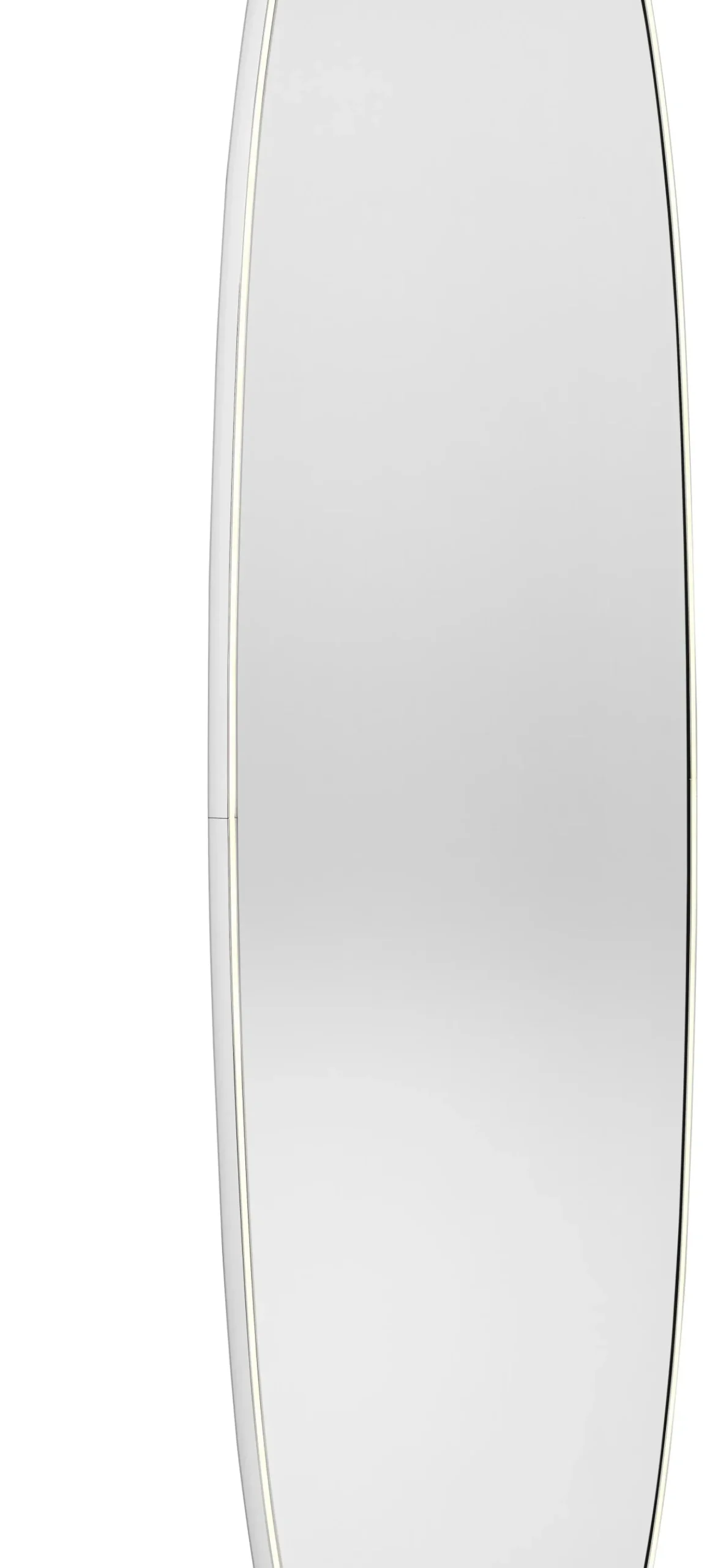 Miroir Lumineux La Plus Belle Argent Metal Led / By Starck - H 205 Cm - Flos