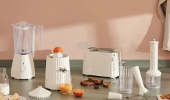 Mixeur Plongeant Plisse Plastique/ 500 W - Avec Bol Gradue, Hachoir & Fouet - Alessi