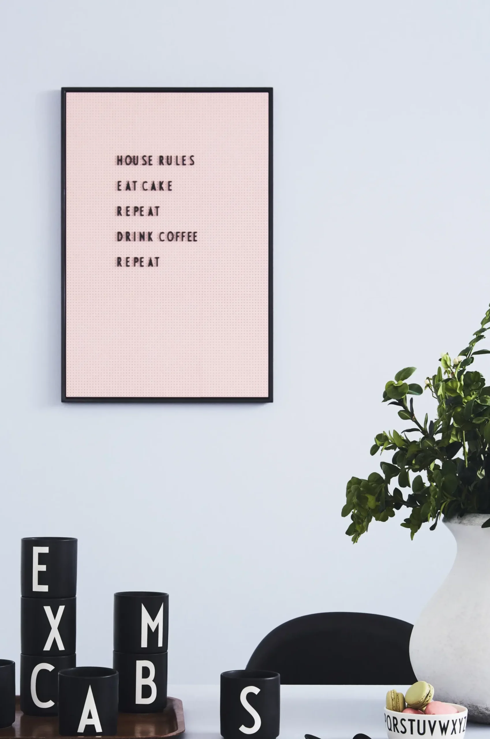 Mug A-Z Ceramique / Porcelaine - Lettre H - Design Letters