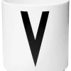 Mug A-Z Ceramique / Porcelaine - Lettre V - Design Letters