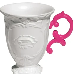 Mug I-Mug Ceramique Blanc Rose - Seletti