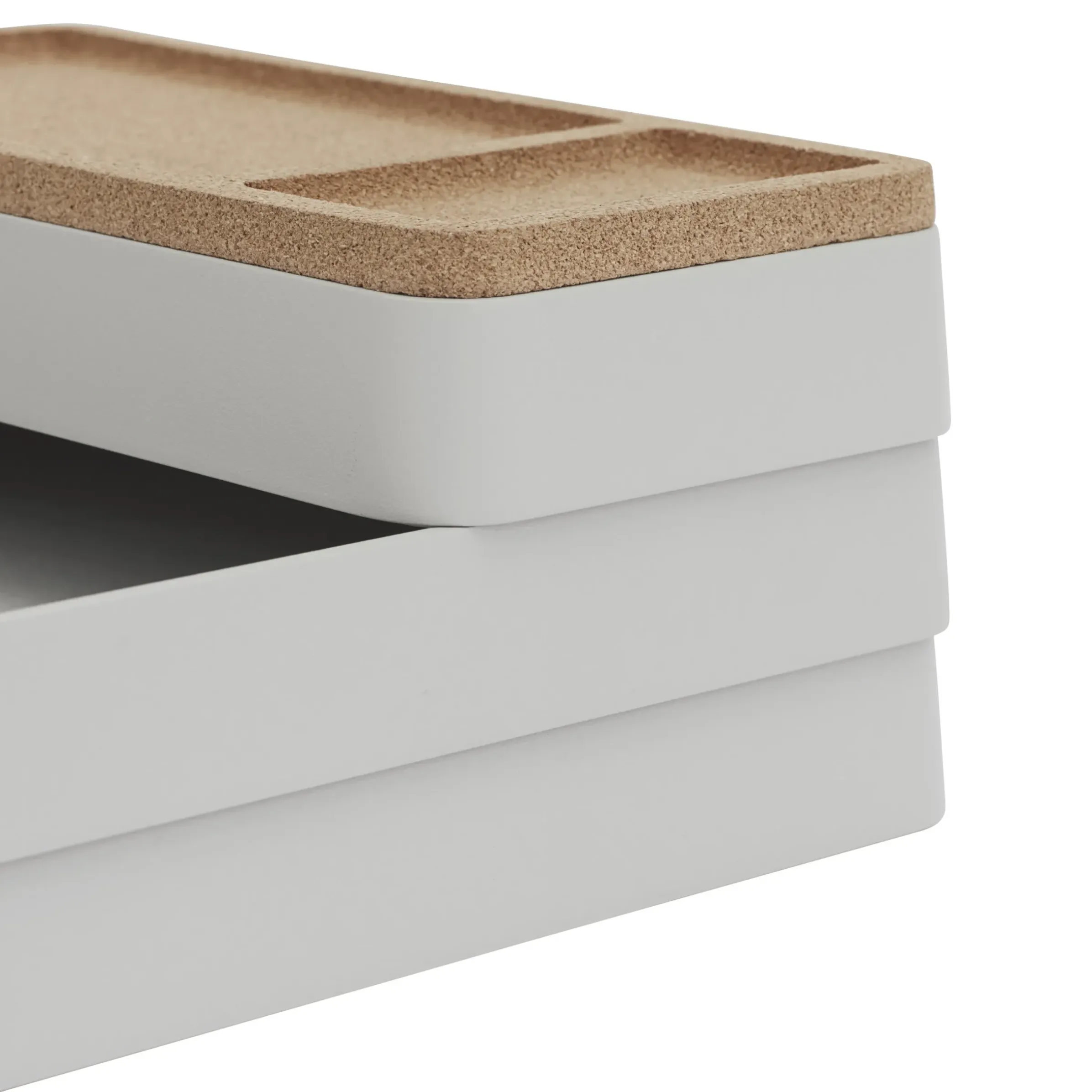 Organiseur De Bureau Arrange N°1 Plastique Gris / Set 3 Pieces Empilable - Muuto