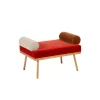 Ottoman Rue Du Louvre Tissupar Jose Levy / 78 X 52 Cm - Exclusivite Made In Design - Lelievre Paris