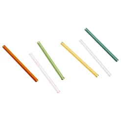 Paille En Verre Sip Cocktail Verre/ Set De 6 - L 14 Cm - Hay