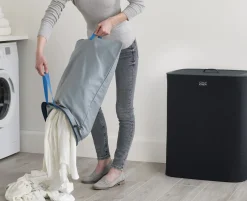 Panier A Linge Tota Plastique/ 90 Litres - 2 Bacs Avec Sacs Transportables - Joseph Joseph