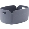 Panier Restore Tissu Bleu Gris / 35 X 48 Cm - Feutre 100% Recycle - Muuto