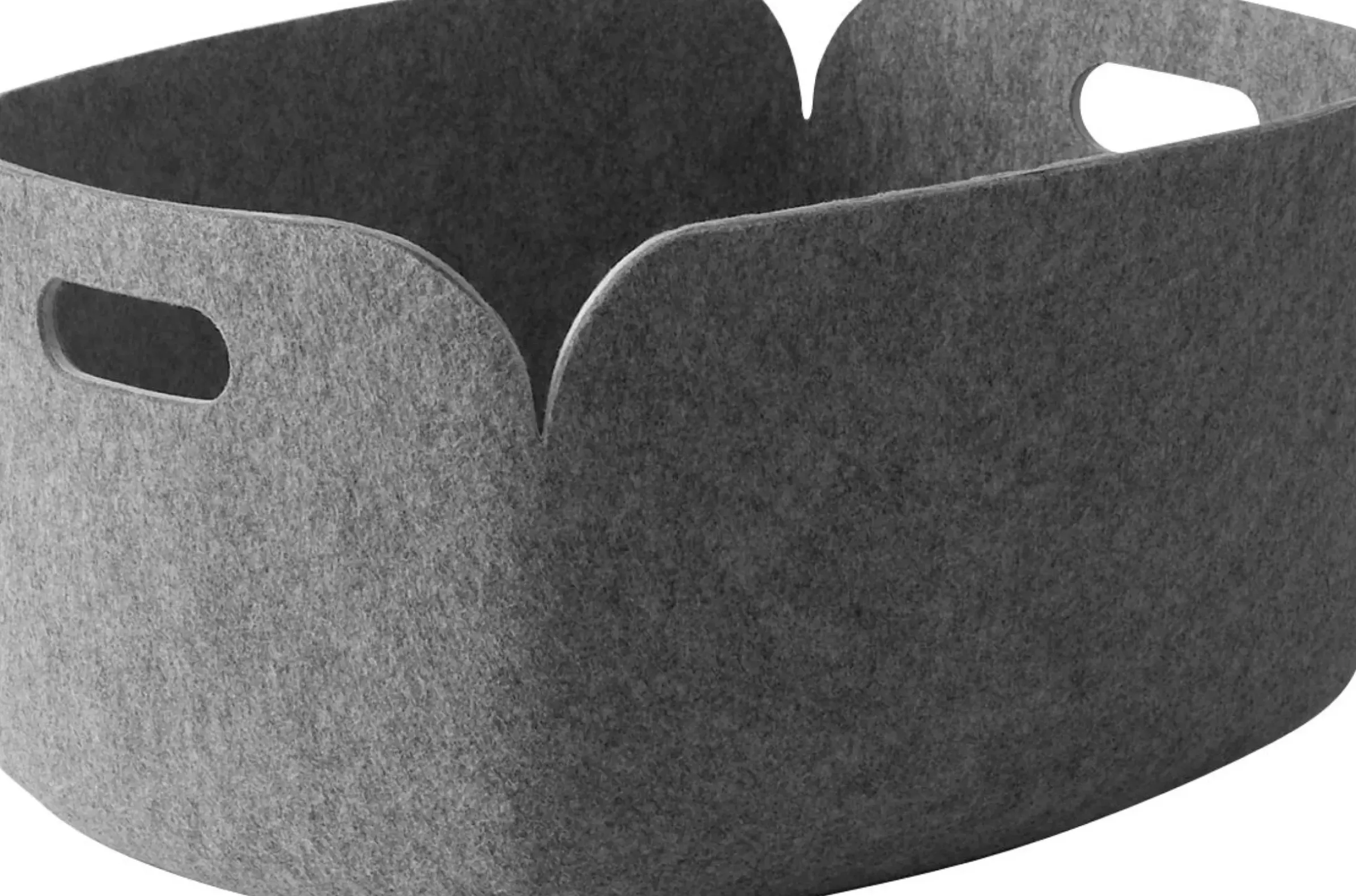Panier Restore Tissu Gris / 35 X 48 Cm - Feutre 100% Recycle - Muuto