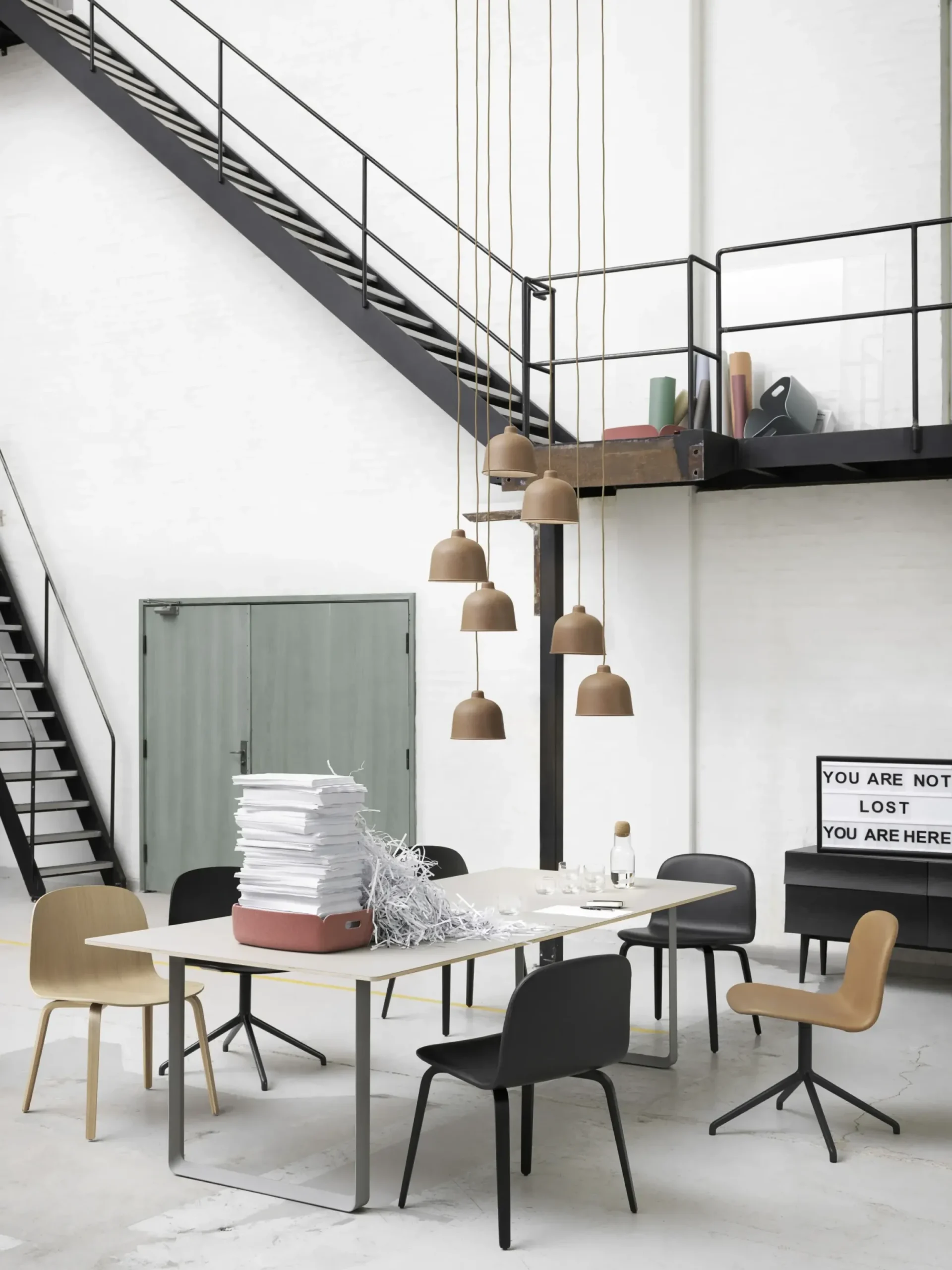 Panier Restore Tissu Noir / 31 X 40 Cm - Feutre 100% Recycle - Muuto