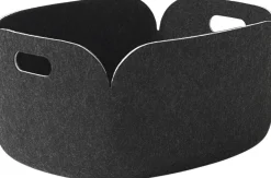 Panier Restore Tissu Noir / 35 X 48 Cm - Feutre 100% Recycle - Muuto