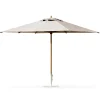 Parasol Classic Tissu Bois Blanc / 300 X 300 Cm - Bois - Ethimo