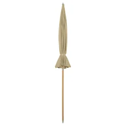 Parasol Lull Tissu Beige / O 200 Cm - Tissu & Bois - Ferm Living