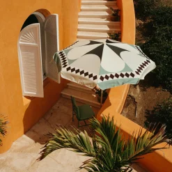 Parasol The Amalfi Tissu Bois Multicolore Vert / O 230 Cm - Business & Pleasure