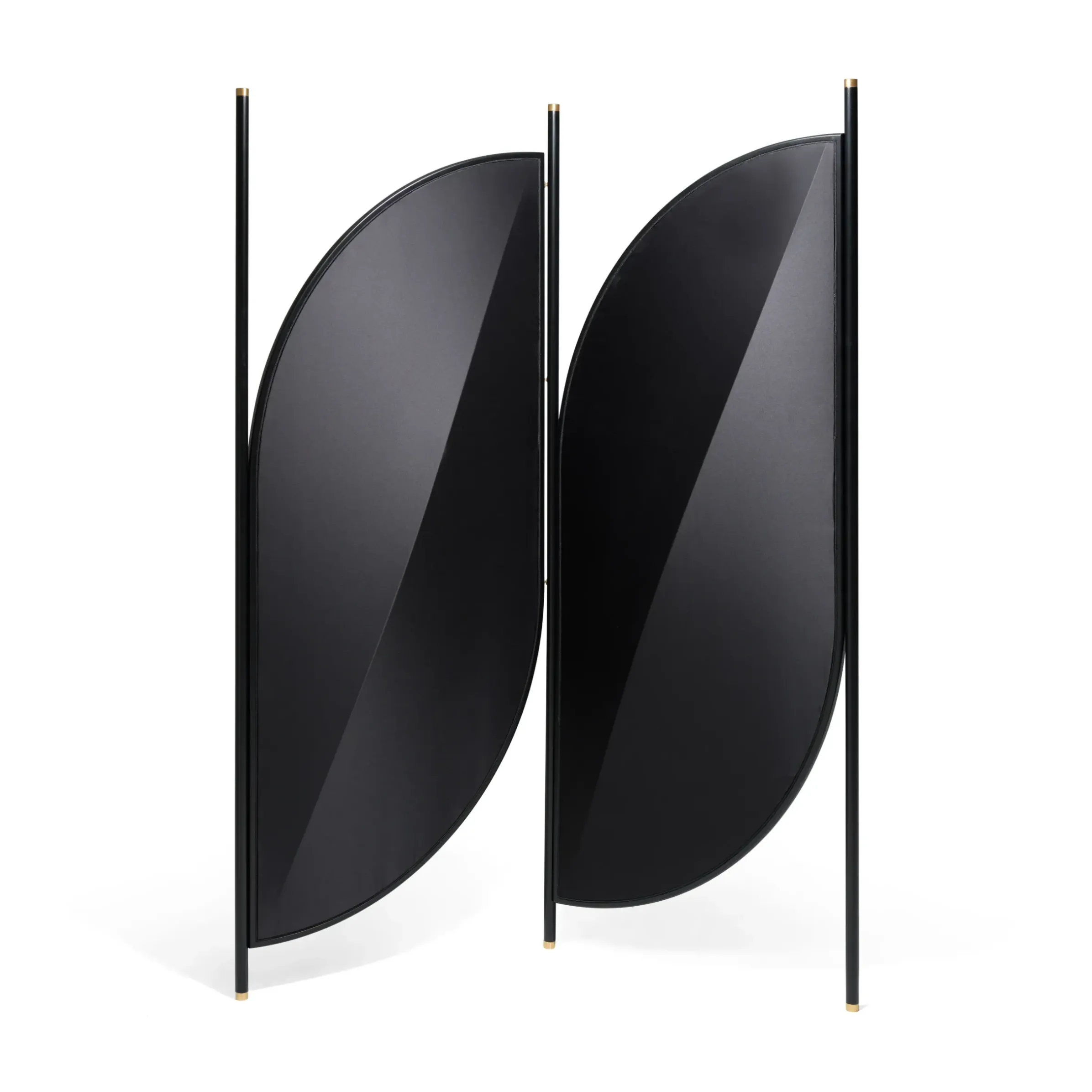 Paravent Feng Tissu Noir / L 140 X H 194 Cm - Wiener Gtv Design