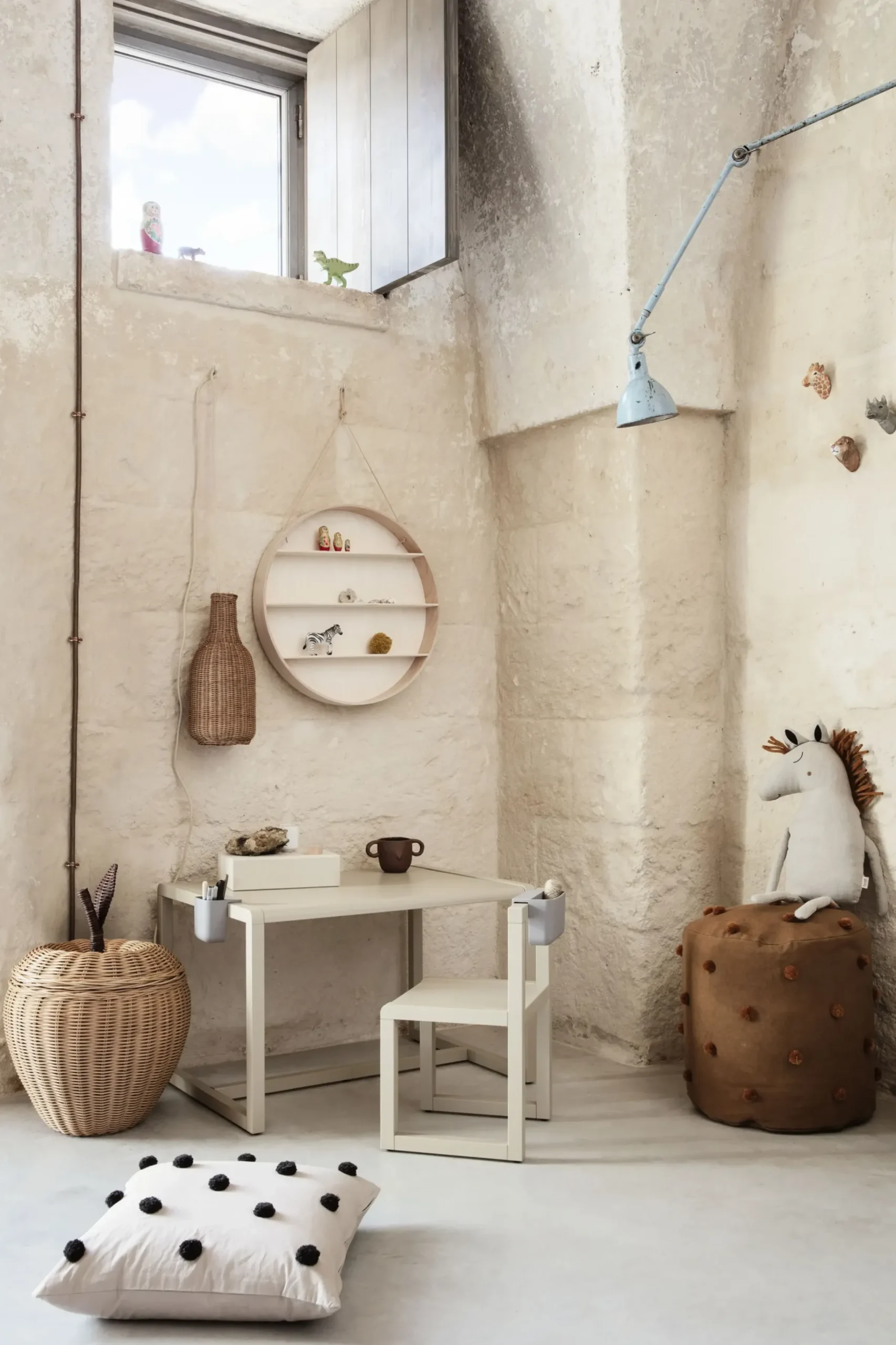 Patere Animal Bois / Rhino -Sculpte Main - Ferm Living