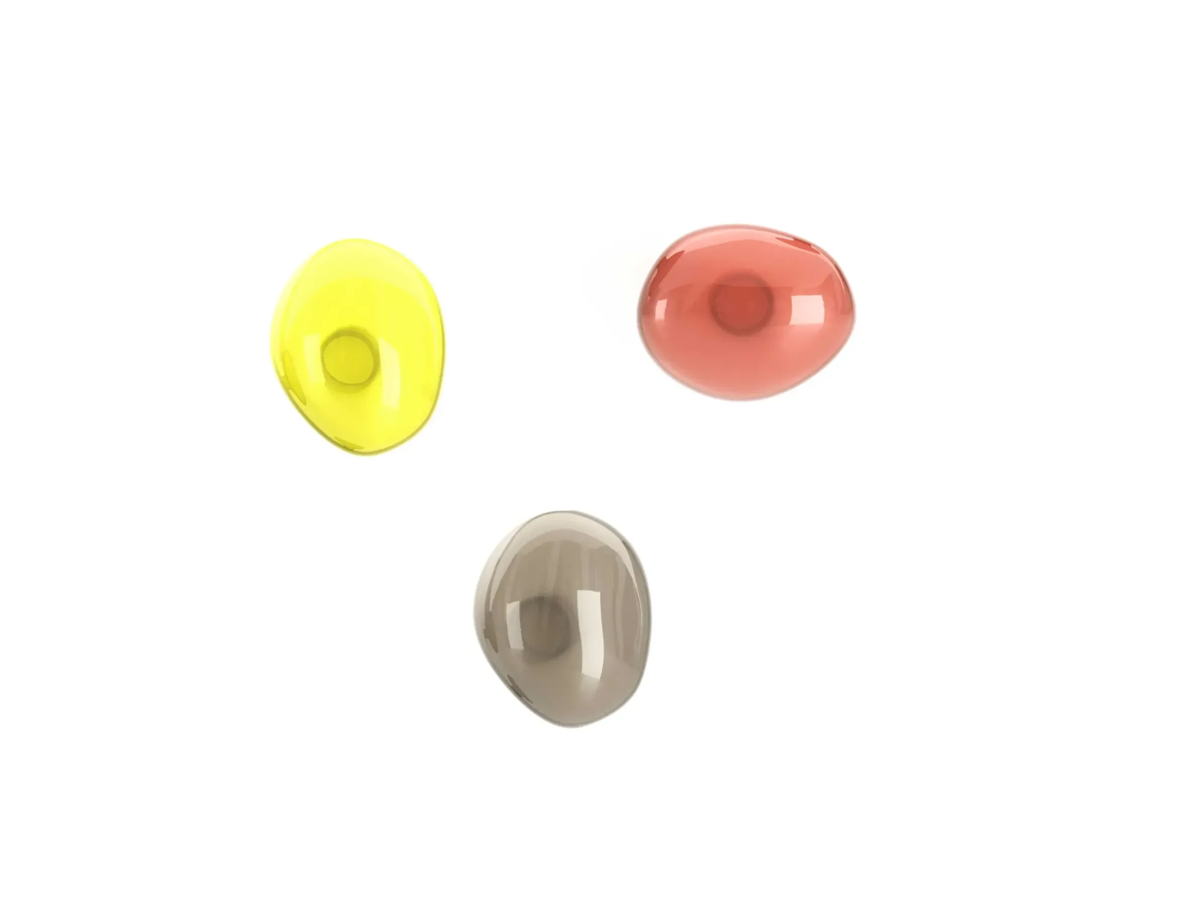 Patere Bubble Small Verre Orange / O 9 Cm - Verre Souffle Bouche - Petite Friture
