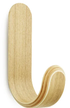 Patere Curve Bois Naturel / H 17,7 Cm - Normann Copenhagen