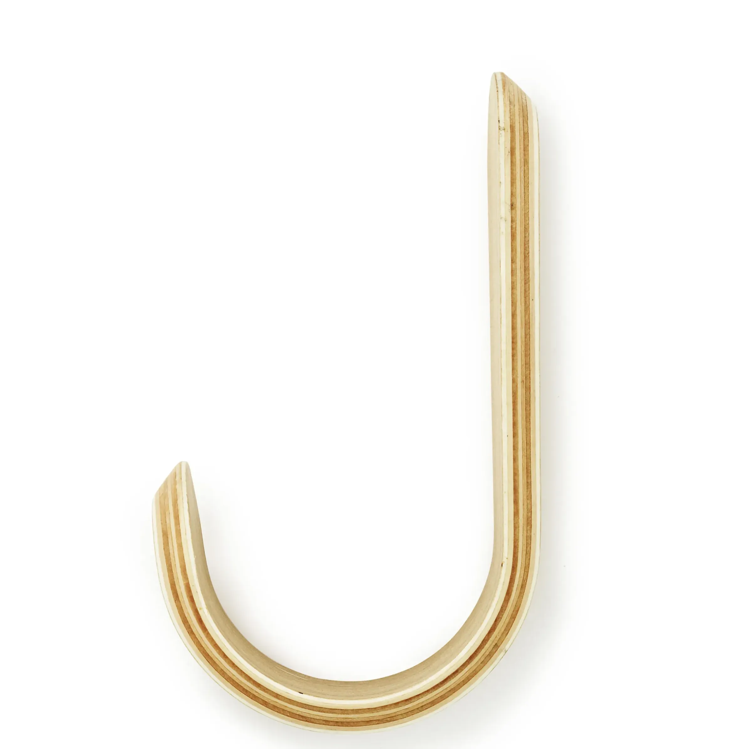 Patere Curve Bois Naturel / H 17,7 Cm - Normann Copenhagen