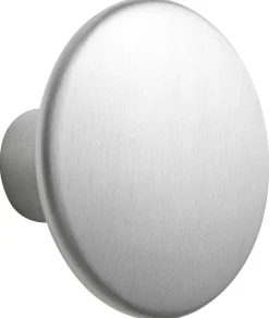 Patere The Dots Metal Gris Argent Metal / Large - O 5 Cm - Muuto