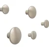 Patere The Dots Metal Metal Marron Beige / Set De 5 - Muuto