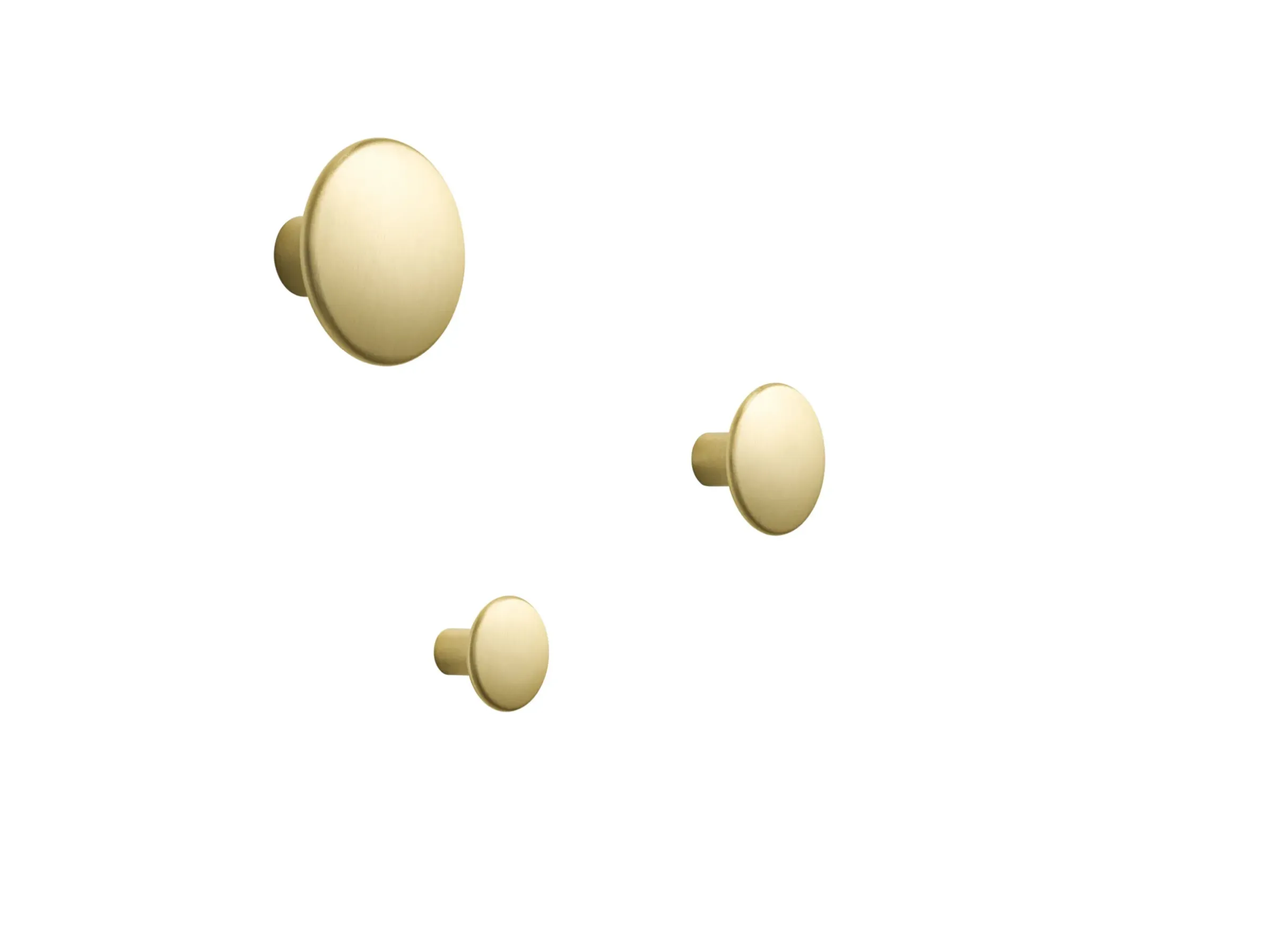 Patere The Dots Metal Or Metal / Large - O 5 Cm - Muuto