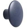 Patere The Dots Wood Bois Bleu / Small - O 9 Cm - Muuto