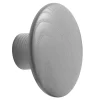 Patere The Dots Wood Bois Gris / Small - O 9 Cm - Muuto