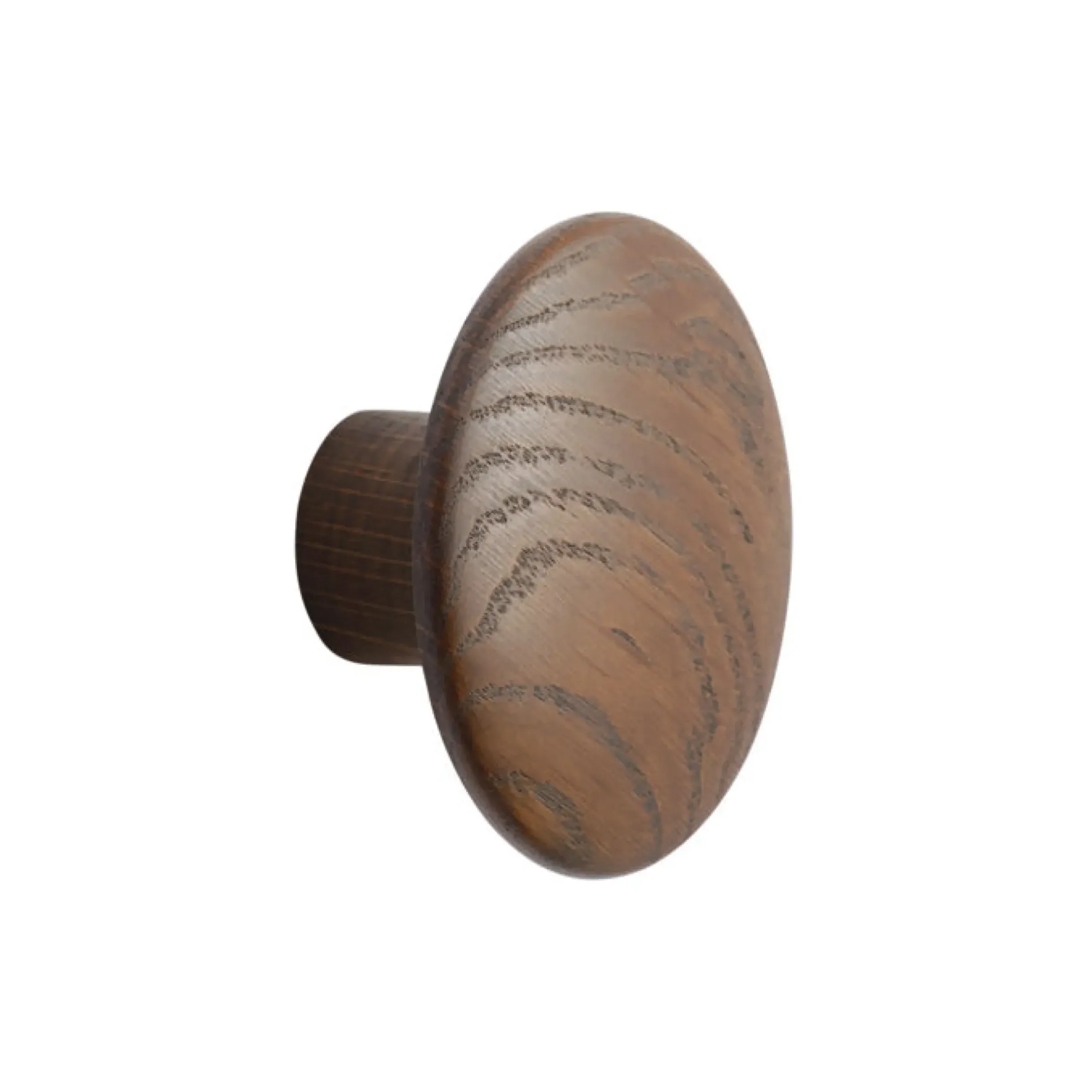 Patere The Dots Wood Bois Marron / Small - O 9 Cm - Muuto