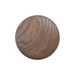 Patere The Dots Wood Bois Marron / Small - O 9 Cm - Muuto