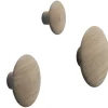 Patere The Dots Wood Bois Naturel / Set De 5 - Muuto