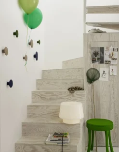 Patere The Dots Wood Bois Naturel / Set De 5 - Muuto