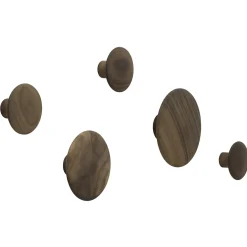 Patere The Dots Wood Bois Naturel / Xsmall - O  6,5 Cm - Muuto