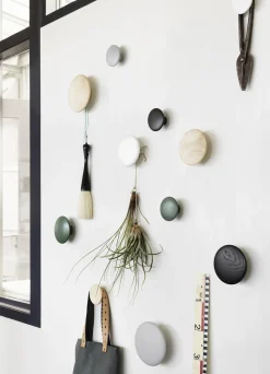Patere The Dots Wood Bois Naturel / Xsmall - O 6,5 Cm - Muuto
