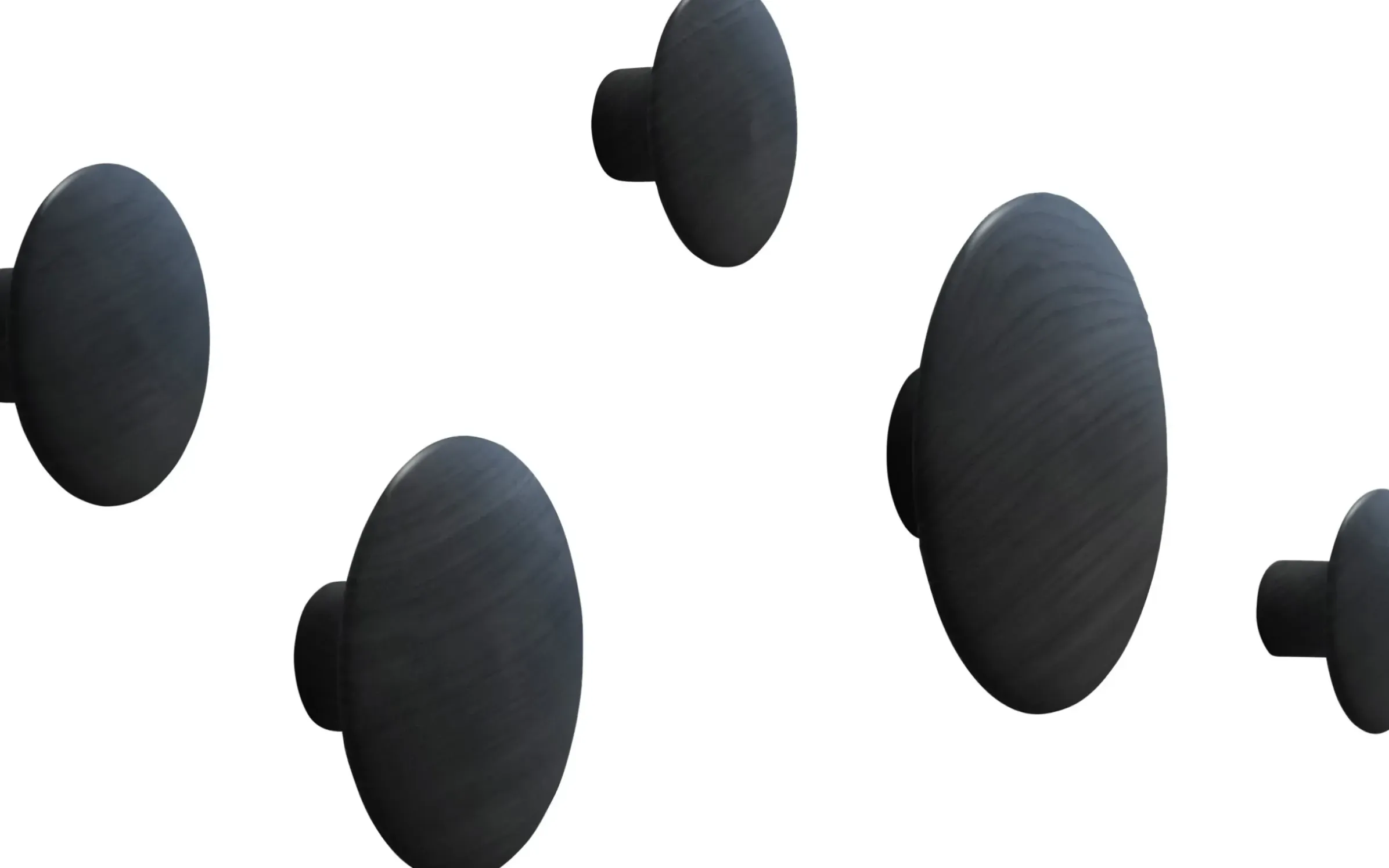 Patere The Dots Wood Bois/ Set De 5 - Muuto