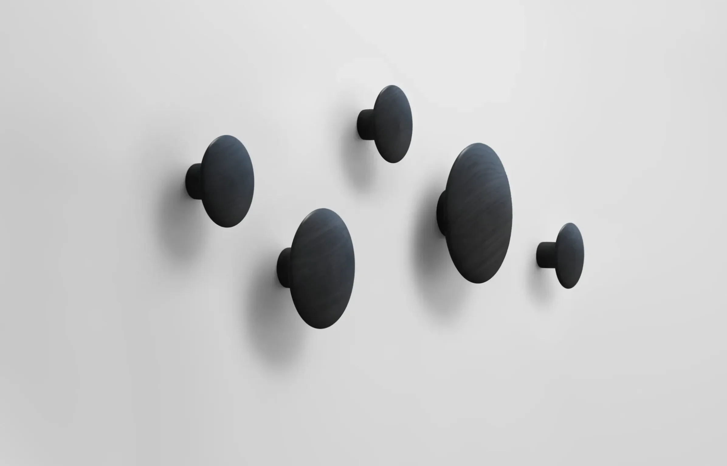 Patere The Dots Wood Bois/ Set De 5 - Muuto