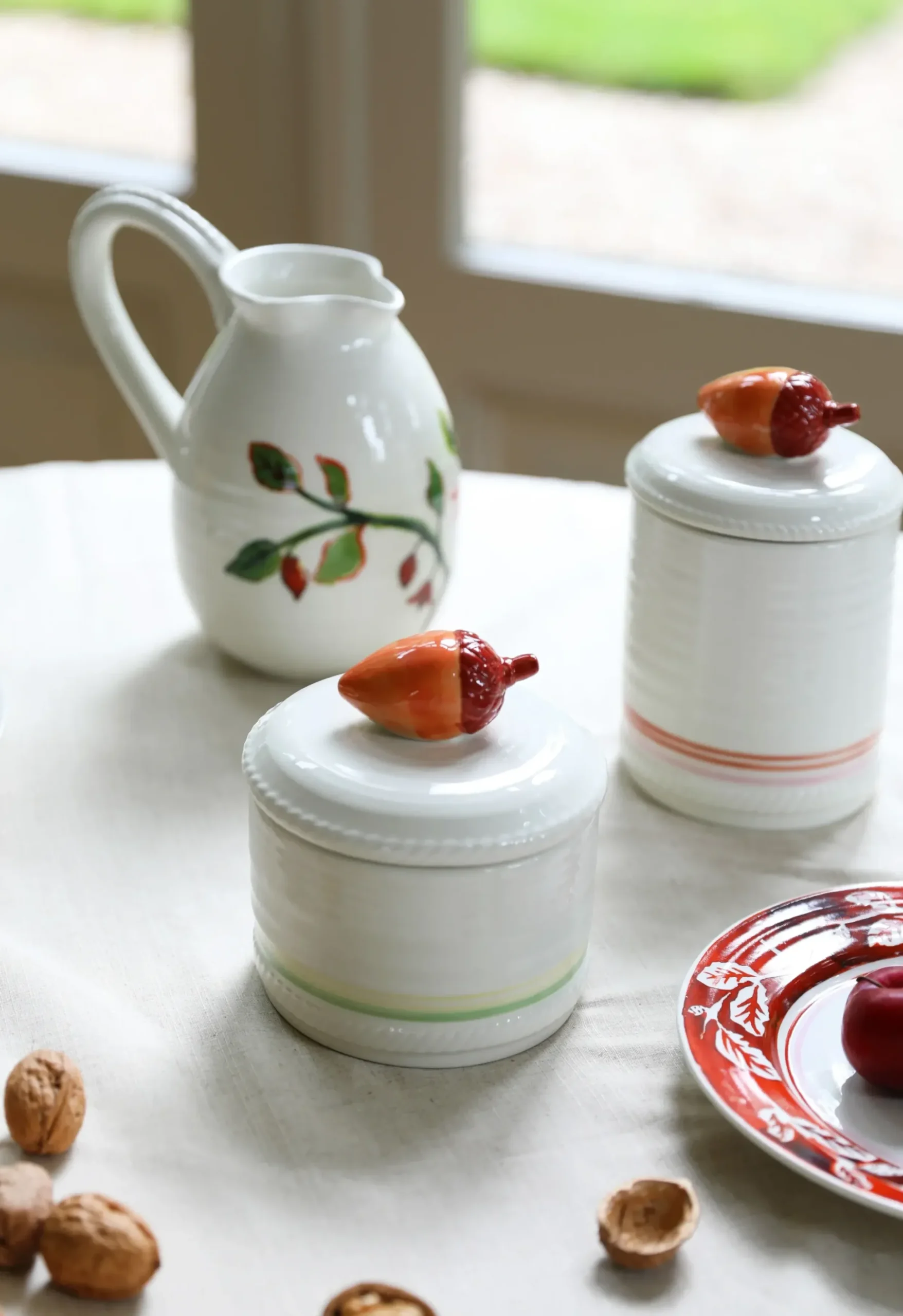 Pichet Autumn Ceramique Blanc / 1,5 L - Porcelaine - & Klevering