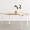 Pied Avec Fixation Etau Metal Blanc / H 75 Cm - Pour Creer Table & Bureau - Tiptoe