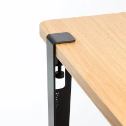 Pied Avec Fixation Etau Metal Noir / H 75 Cm - Pour Creer Table & Bureau - Tiptoe