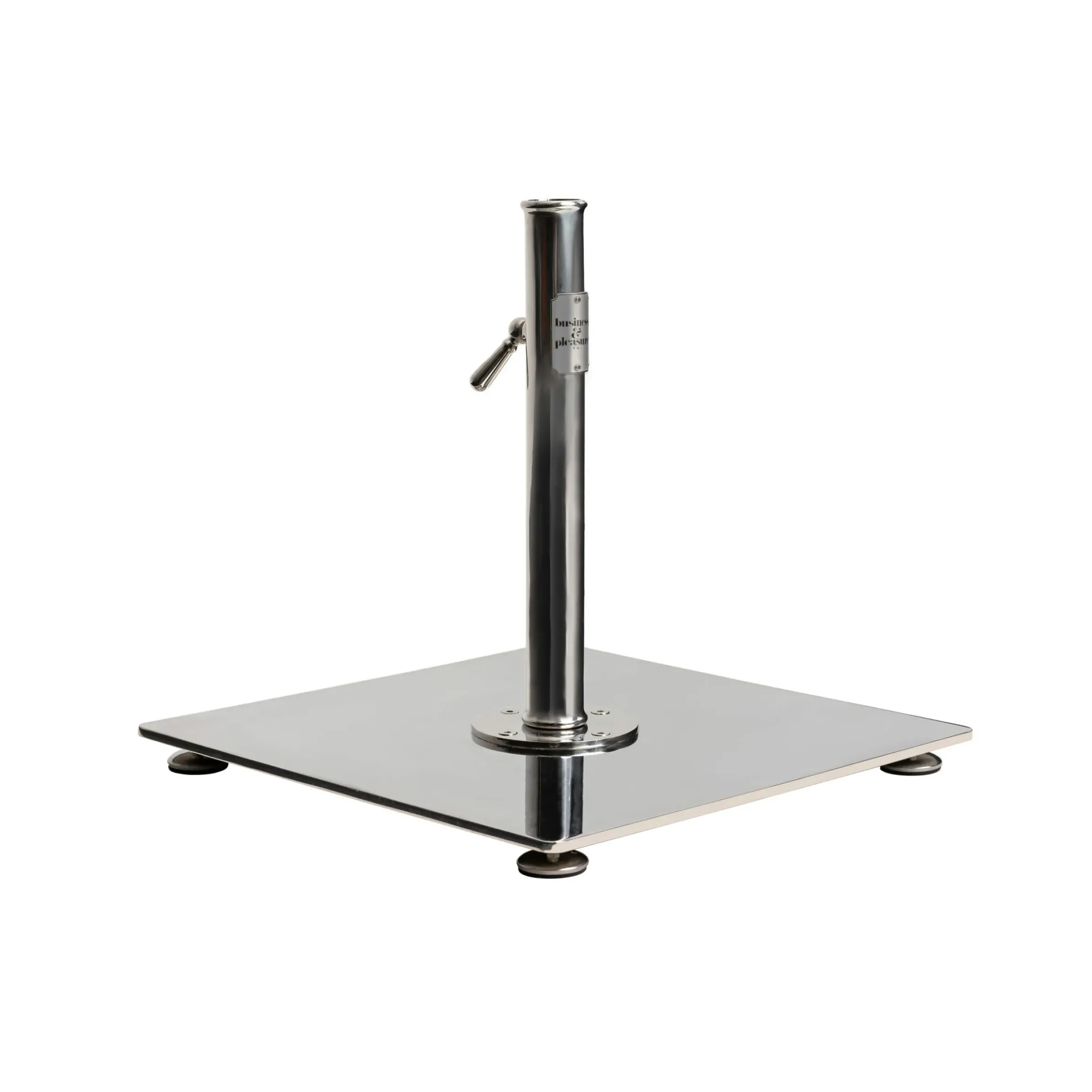 Pied De Parasol The Classic Gris Argent Metal / 16 Kg - Pour Mat De 2,5 A 3,8 Cm - Business & Pleasure