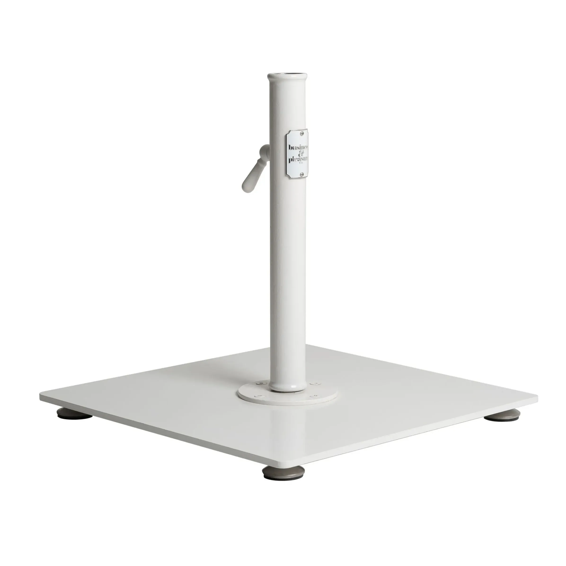 Pied De Parasol The Classic Metal Blanc / 25 Kg - Pour Mat De 2,5 A 3,8 Cm - Business & Pleasure