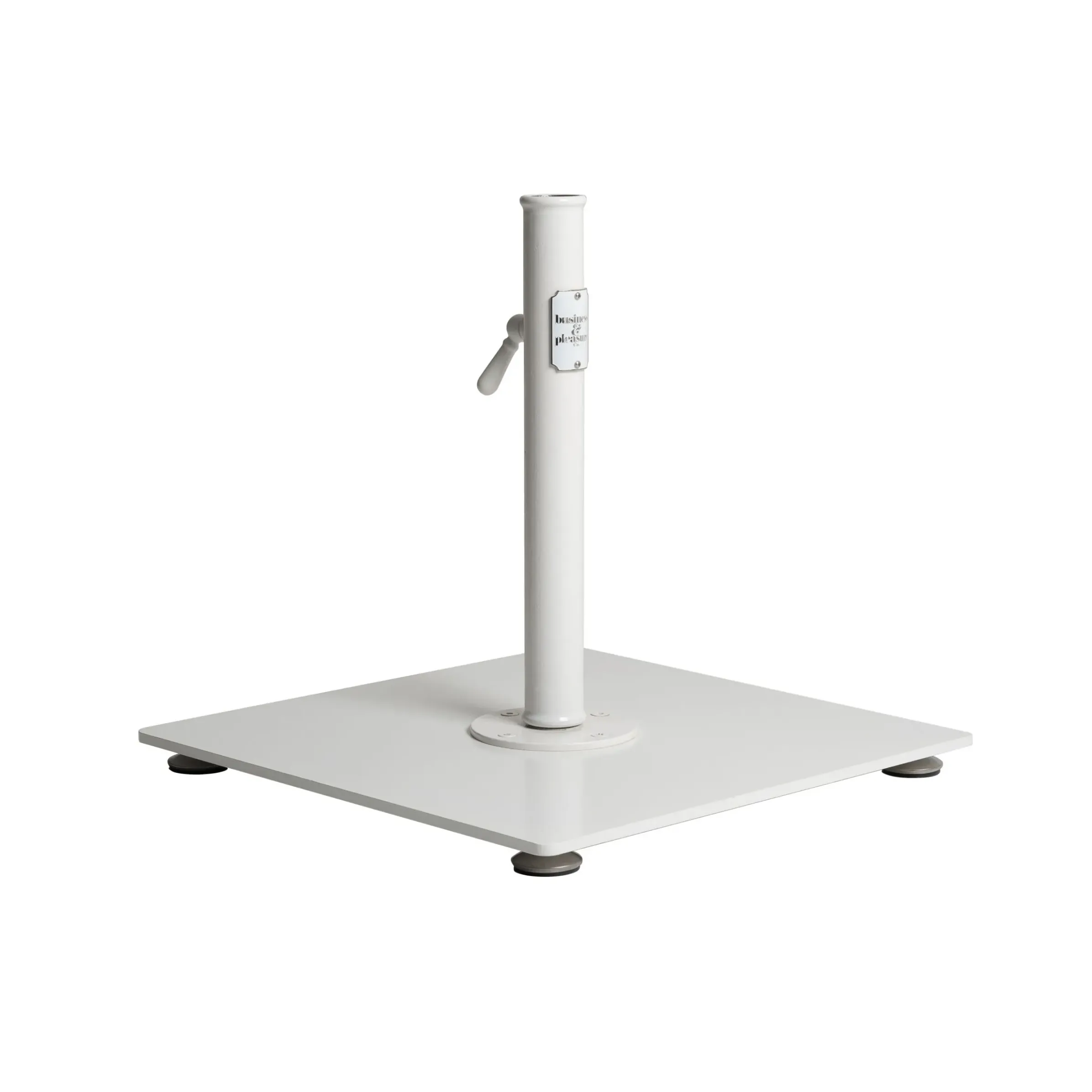 Pied De Parasol The Classic Metal Blanc / 16 Kg - Pour Mat De 2,5 A 3,8 Cm - Business & Pleasure