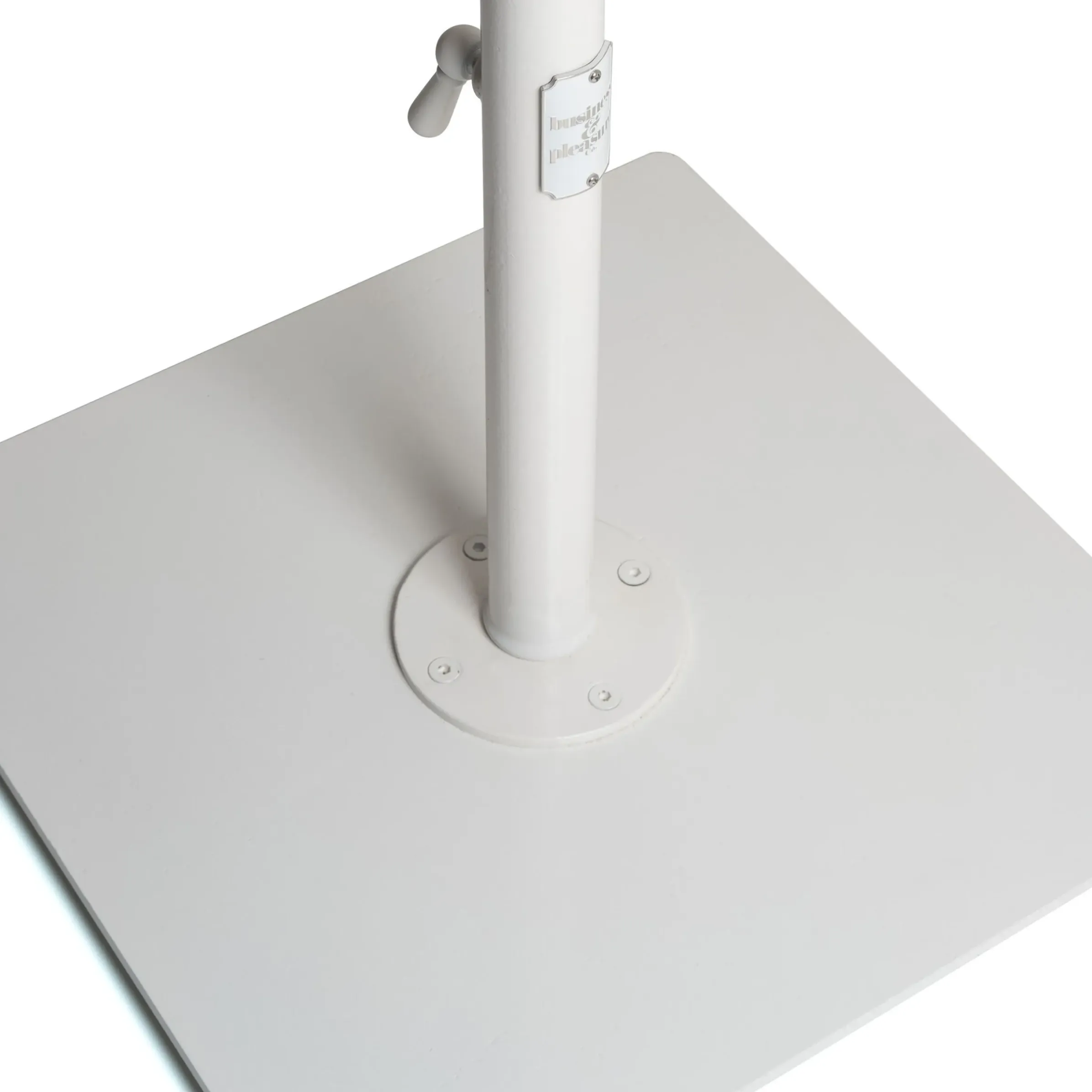 Pied De Parasol The Classic Metal Blanc / 16 Kg - Pour Mat De 2,5 A 3,8 Cm - Business & Pleasure