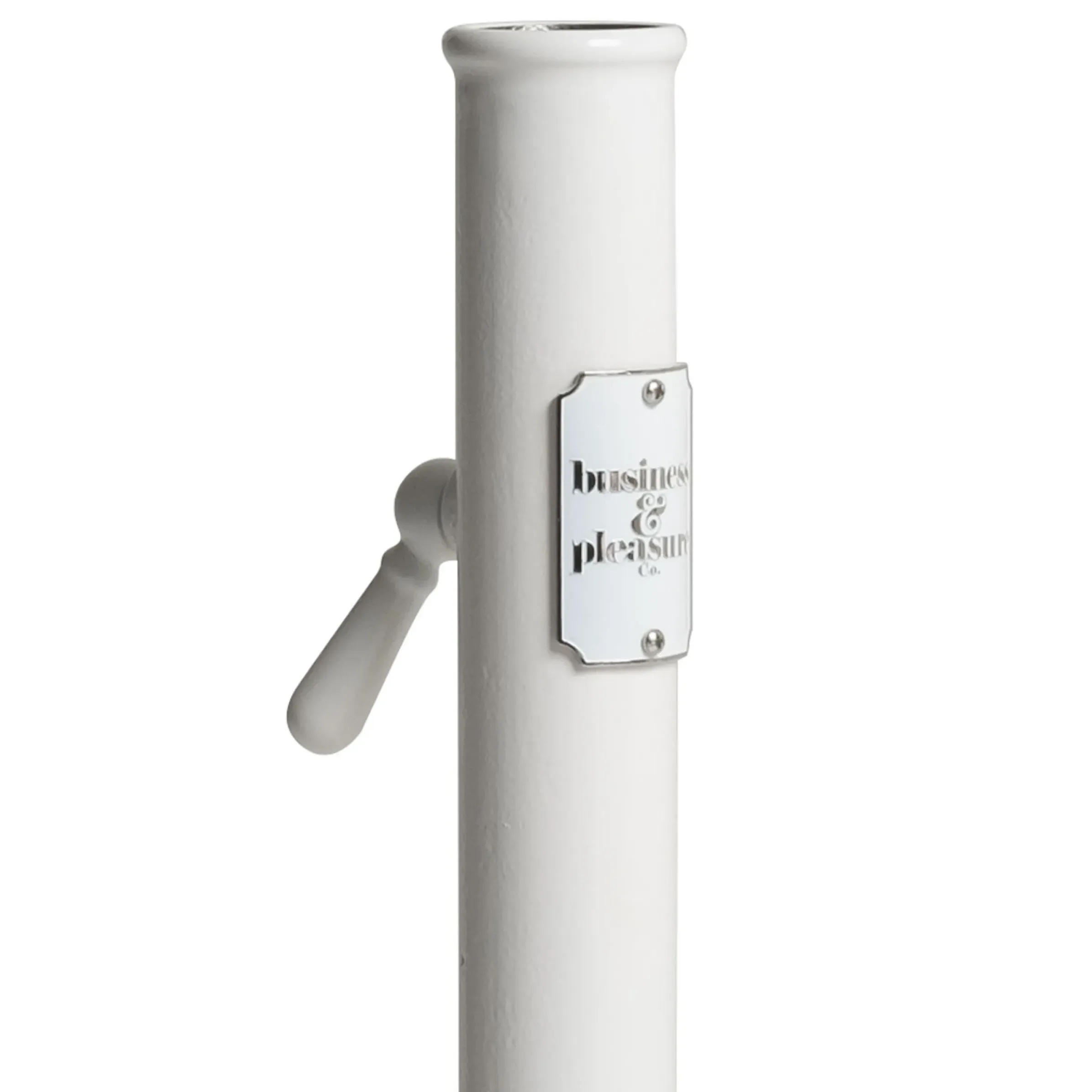 Pied De Parasol The Classic Metal Blanc / 16 Kg - Pour Mat De 2,5 A 3,8 Cm - Business & Pleasure