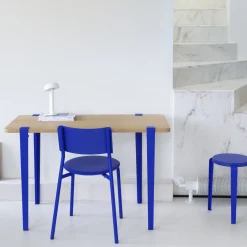 Pied Tiptoe X Klein Blue® Edition Limitee Metal Bleu H 75 Cm / Fixation Etau - Pour Creer Table & Bureau - Tiptoe
